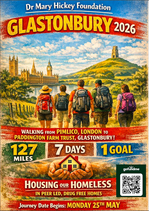 Walking from Pimlico, London to Paddington Farm Trust, Glastonbury!