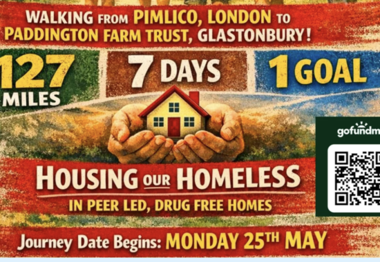 Walking from Pimlico, London to Paddington Farm Trust, Glastonbury!
